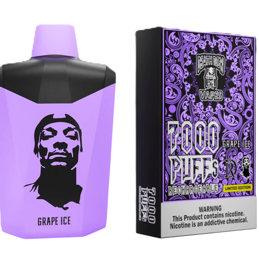 Death Row 7000 Puffs – sabor Grape Ice