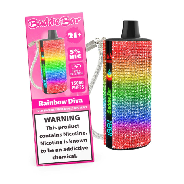 Vape Baddie Bar 15K | Vape con Brillos y 5% Nicotina en CDMX