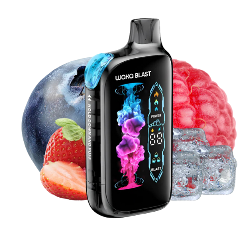 WAKA Blast 45K Puff con botón ICE sabor Triple Berry