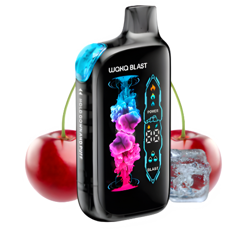 WAKA Blast 45K Puff con botón ICE sabor Dark Cherry