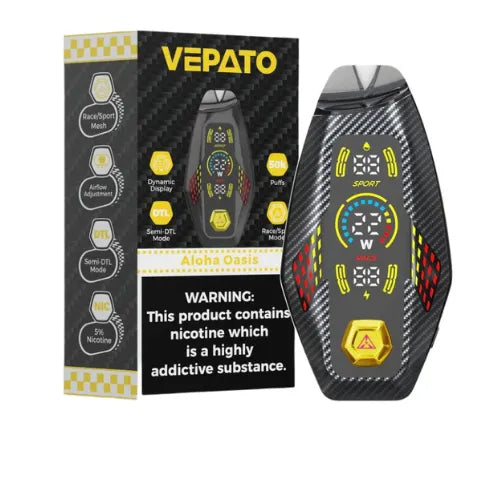 Vepato 50K | Vape desechable 50,000 puffs con diseño llave de carro y 3 niveles de vapeo