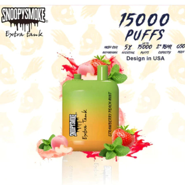 Snoopy Smoke 15K Puff en CDMX | Vapeador Desechable de 15,000 Puffs