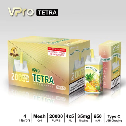 VAPE VPRO TETRA 20,000 PUFF