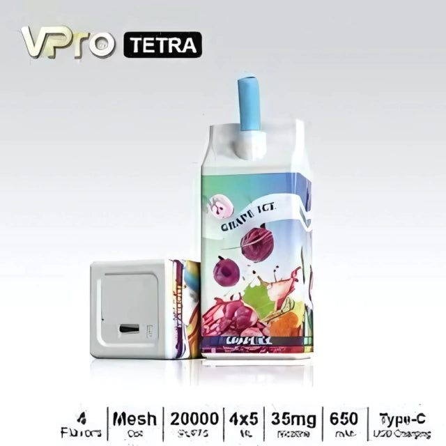 VAPE VPRO TETRA 20,000 PUFF