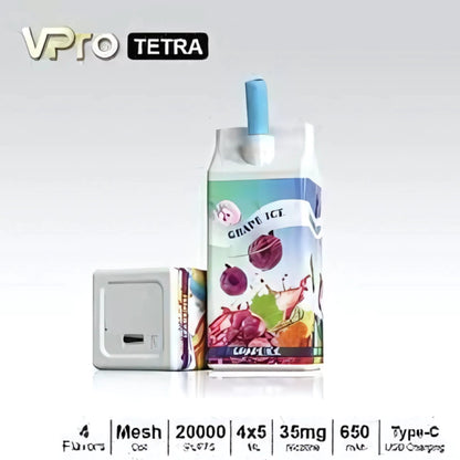 VAPE VPRO TETRA 20,000 PUFF