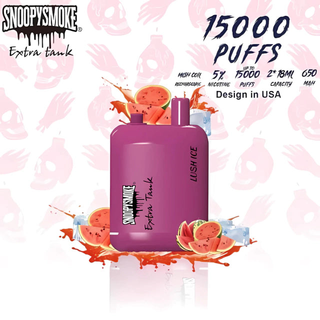 Snoopy Smoke 15K Puff en CDMX | Vapeador Desechable de 15,000 Puffs