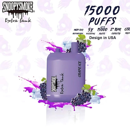 Snoopy Smoke 15K Puff en CDMX | Vapeador Desechable de 15,000 Puffs