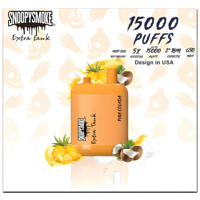 Snoopy Smoke 15K Puff en CDMX | Vapeador Desechable de 15,000 Puffs