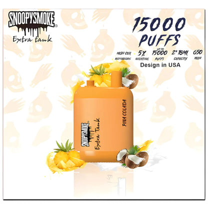 Snoopy Smoke 15K Puff en CDMX | Vapeador Desechable de 15,000 Puffs